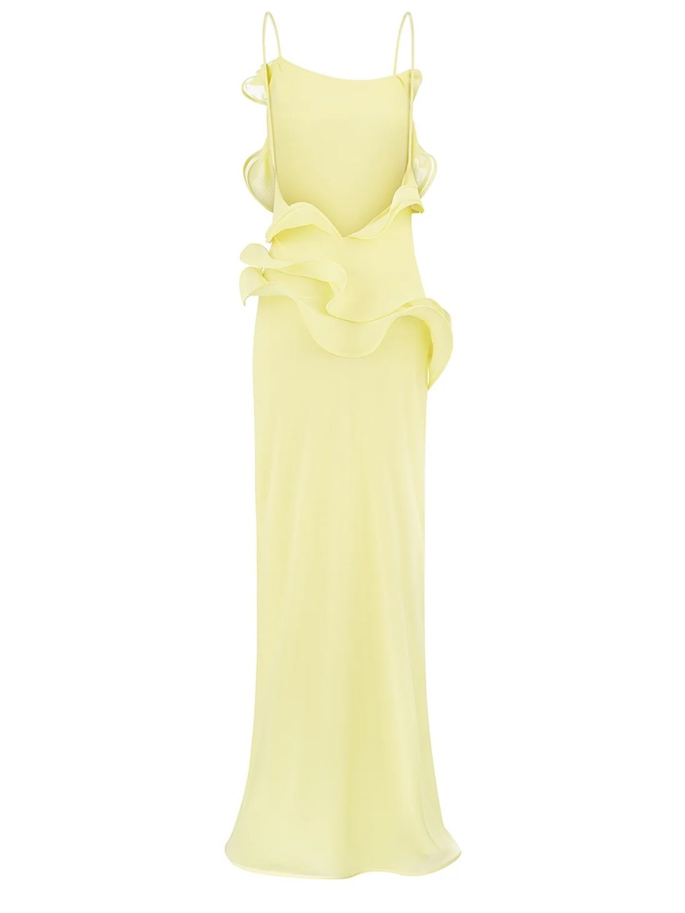Selezza London chiffon maxi dress yellow - Picture 5 of 10